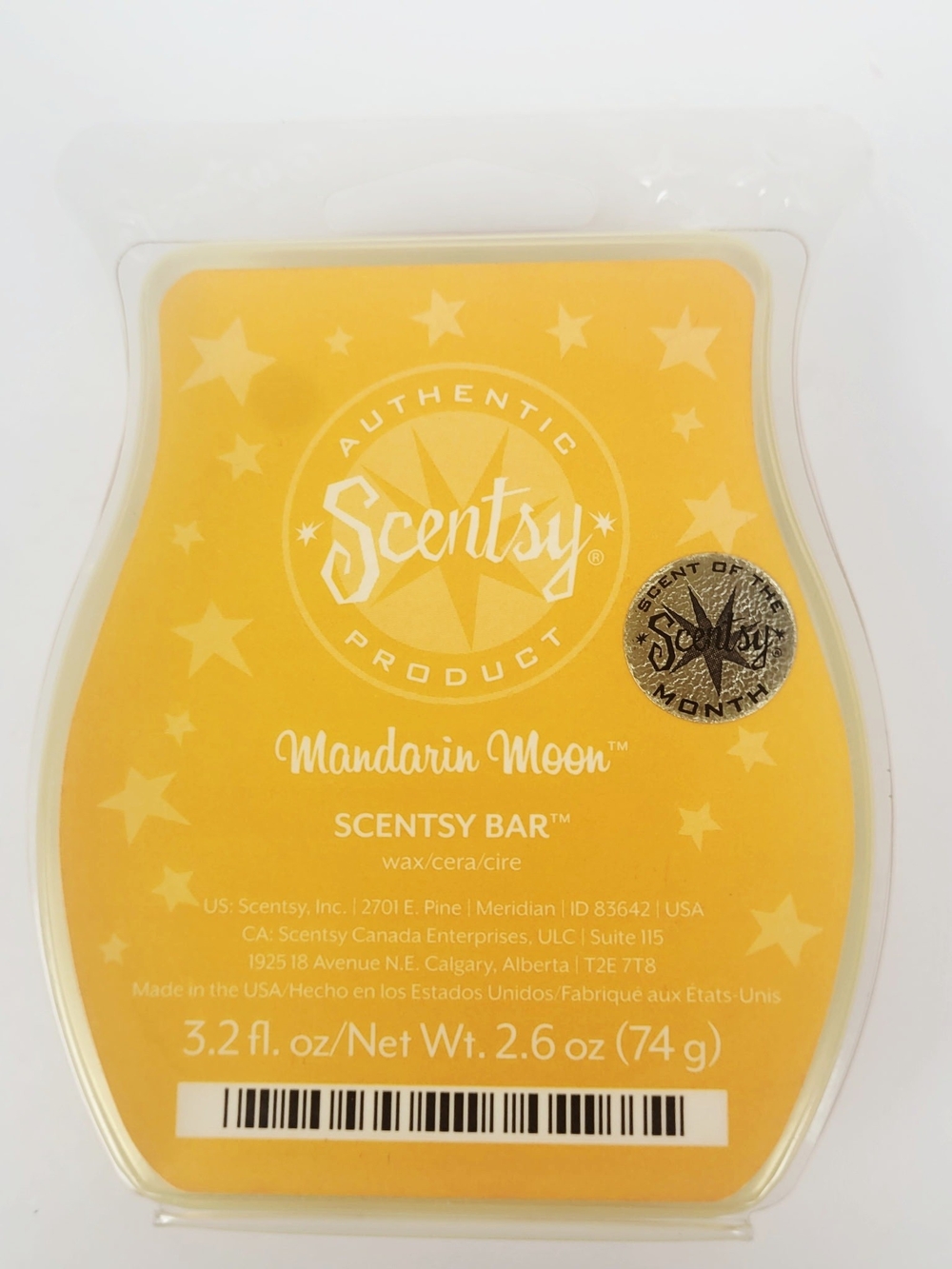 Scentsy Wax Bar Mandarin Moon 3.2 oz